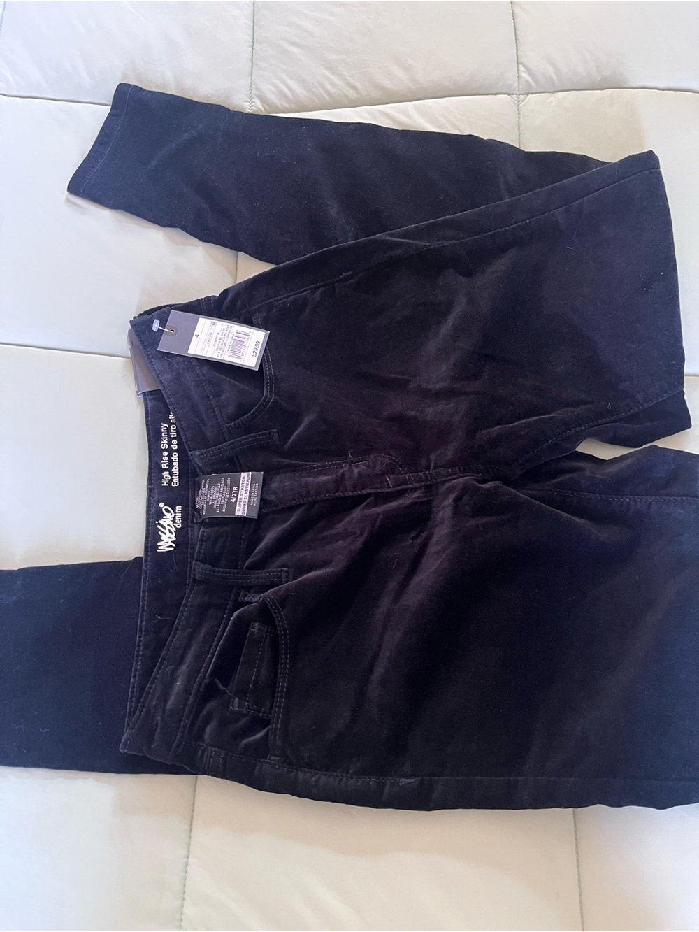 Mossimo Denim - Women's Skinny Pants - Black Velvet Look